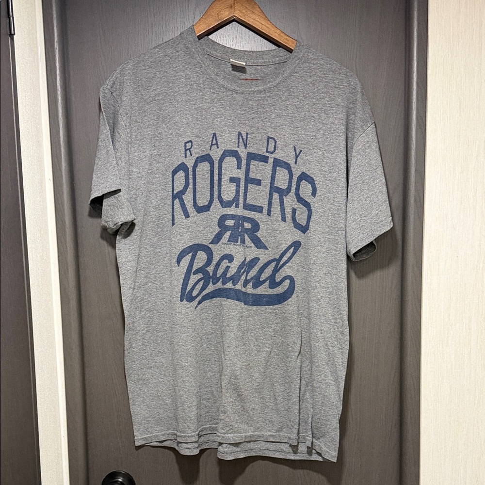 Gildan Gray and Blue Graphic Tee